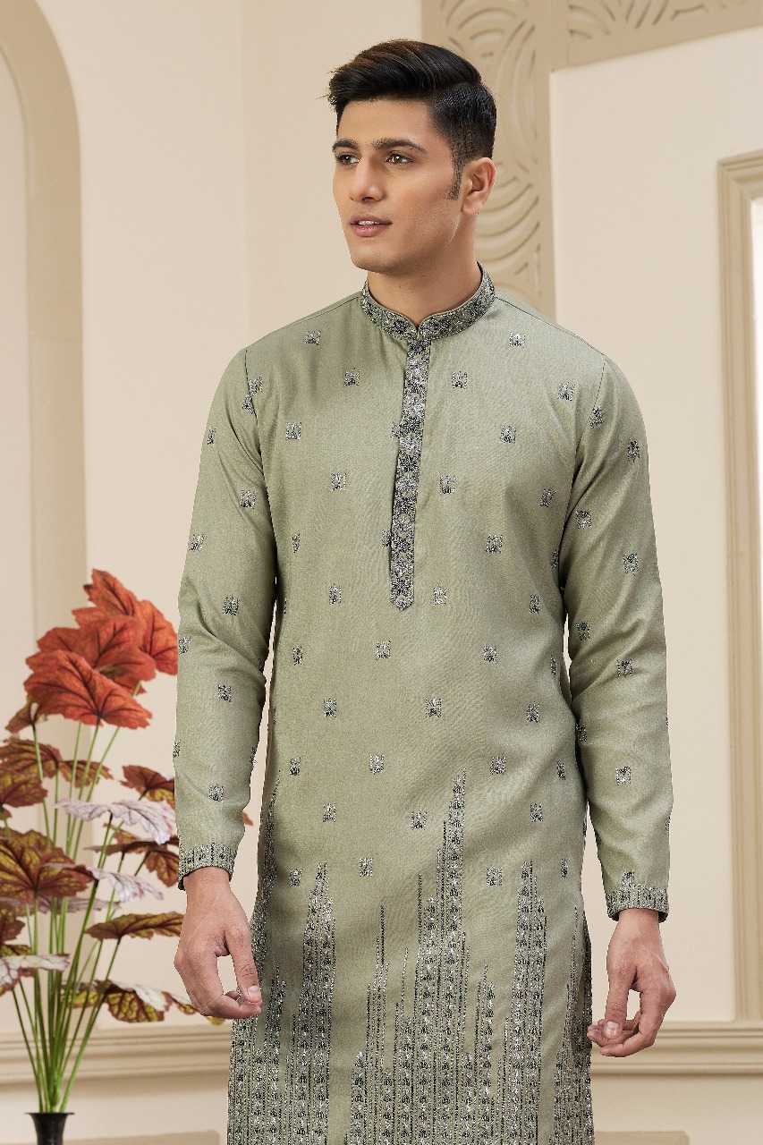 Ynf Art Silk RIN197 3102 Mens Wear Wholesale Mens Kurtas Mens Kurta Pyjama Embroidered Kurta Pajama Manufacturer