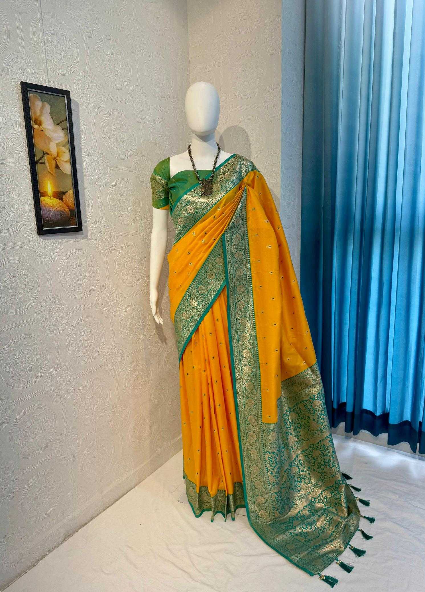 Ynf Banarasi Soft Silk RIN118 PULKA Silk Sarees Wholesale Banarasi Silk Sarees Soft Silk Sarees Designer Silk Sarees Manufacturer