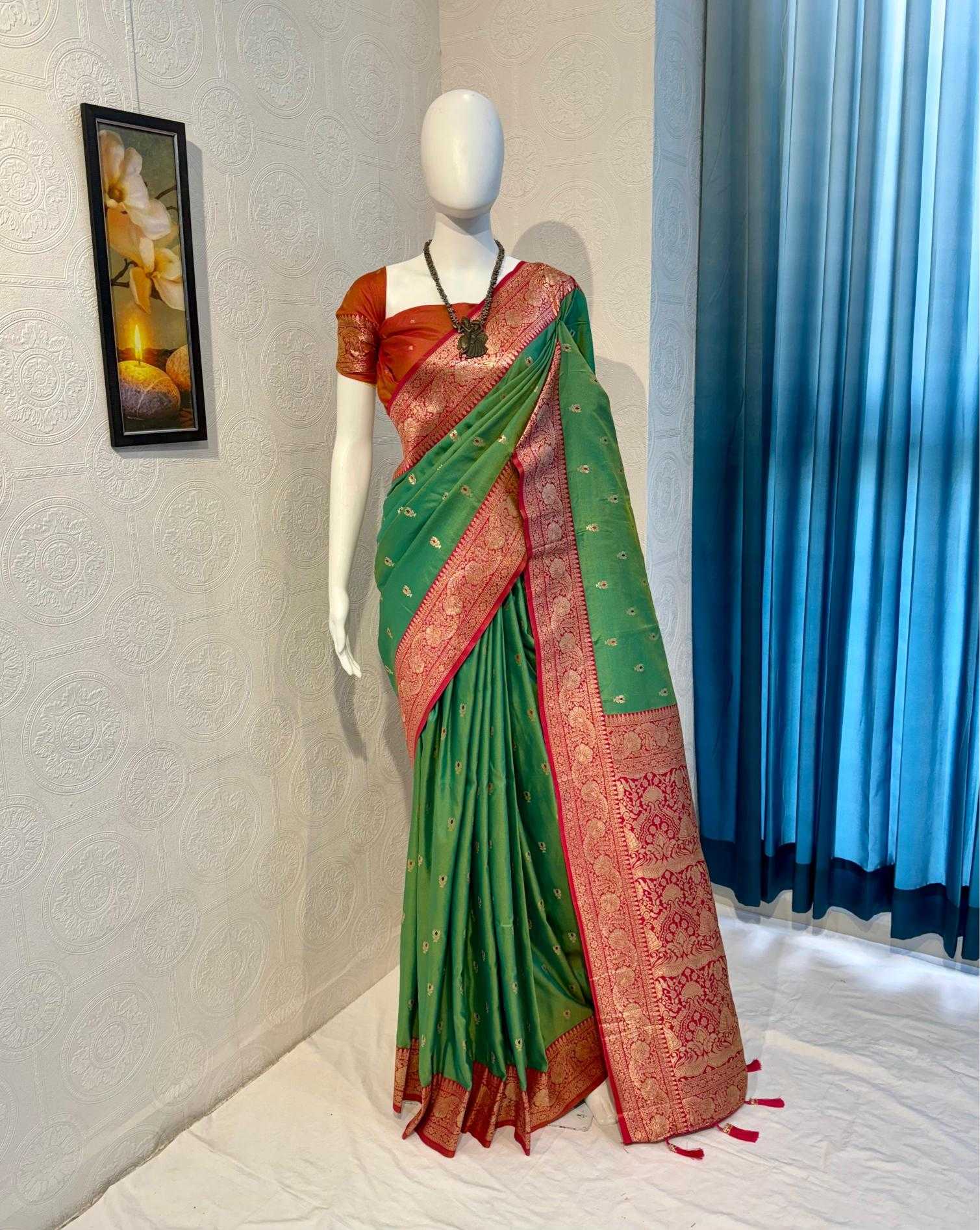 Ynf Banarasi Soft Silk RIN118 PULKA Silk Sarees Wholesale Banarasi Silk Sarees Soft Silk Sarees Designer Silk Sarees Manufacturer