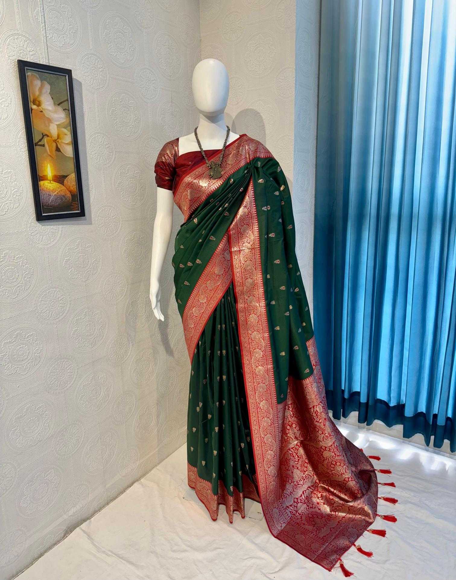 Ynf Banarasi Soft Silk RIN118 PULKA Silk Sarees Wholesale Banarasi Silk Sarees Soft Silk Sarees Designer Silk Sarees Manufacturer