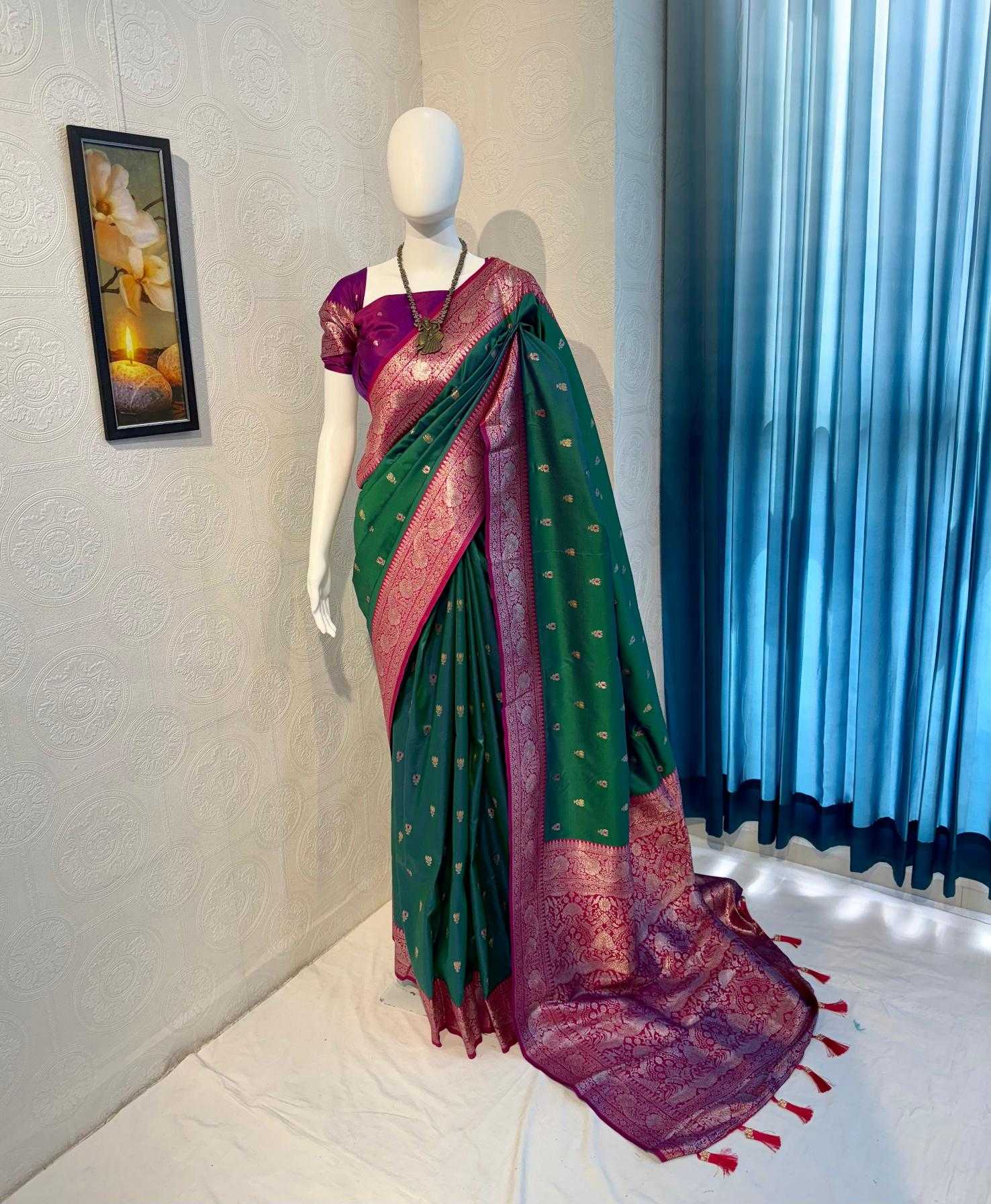 Ynf Banarasi Soft Silk RIN118 PULKA Silk Sarees Wholesale Banarasi Silk Sarees Soft Silk Sarees Designer Silk Sarees Manufacturer