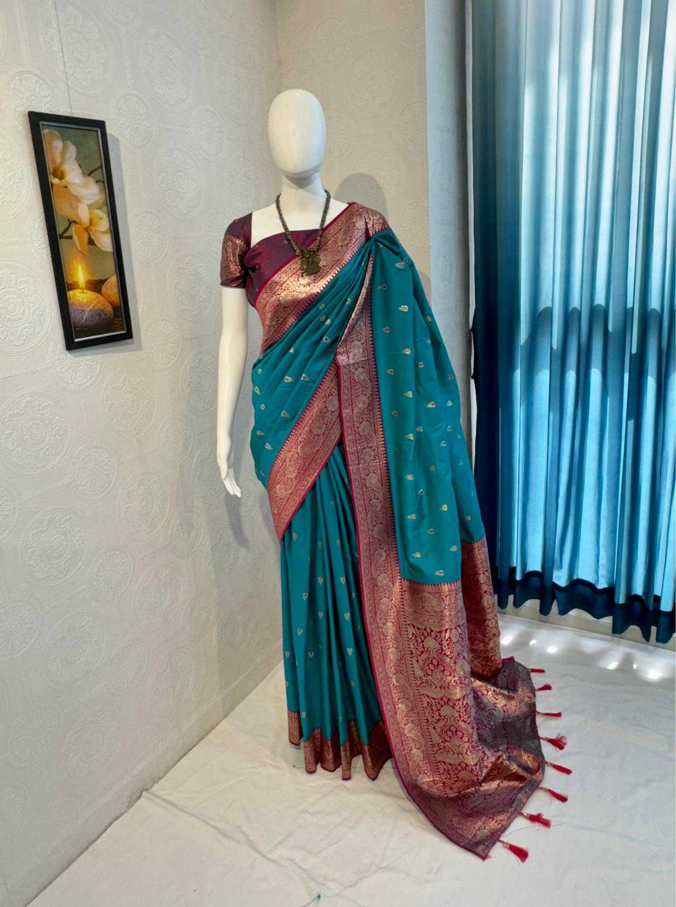 Ynf Banarasi Soft Silk RIN118 PULKA Silk Sarees Wholesale Banarasi Silk Sarees Soft Silk Sarees Designer Silk Sarees Manufacturer