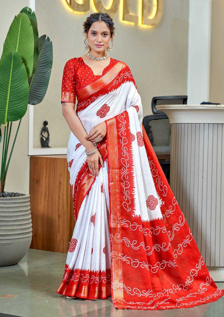 Ynf Bandhani Silk RIN229 1 Sarees Wholesale Printed Sarees Cotton Sarees Bandhani Sarees Manufacturer
