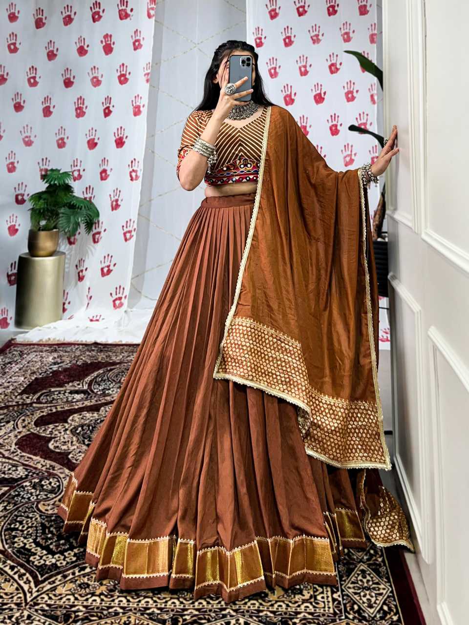 Ynf Chanderi Soft KESH134 1747 Lehengas Wedding Collections Festive Collections Wholesale Lehenga With Dupatta Gota Patti Lehenga Lehenga With Blouse Manufacturer
