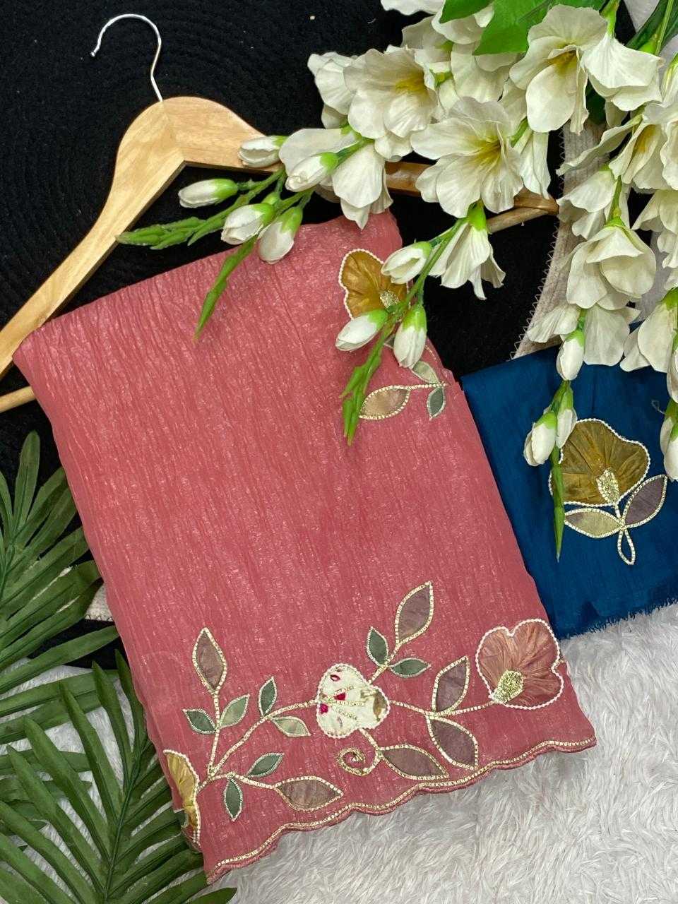 Ynf Chiffon KESH514 PHOOL Sarees Wholesale Designer Sarees Hand Work Sarees Manufacturer