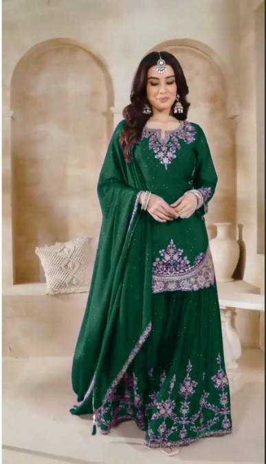 Ynf Chinon KESH523 063 Suits & Dresses Wholesale Sharara Salwar Suits Embroidery Suits Silk Suits Manufacturer