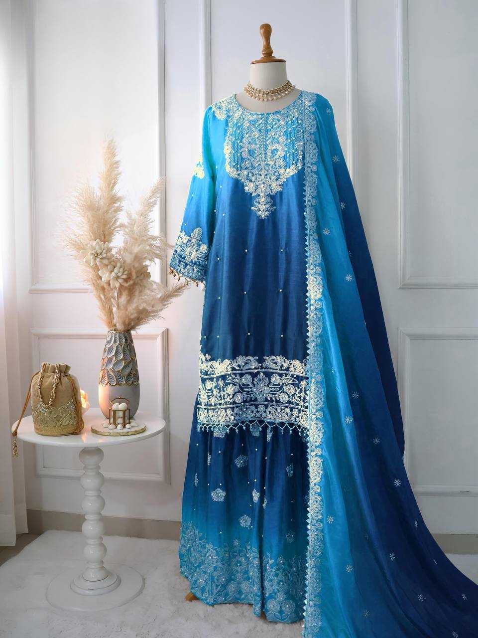 Ynf Chinon KESH533 5091 Suits & Dresses Wholesale Ladies Suits Sharara Salwar Suits Embroidery Suits Wedding Suits Manufacturer