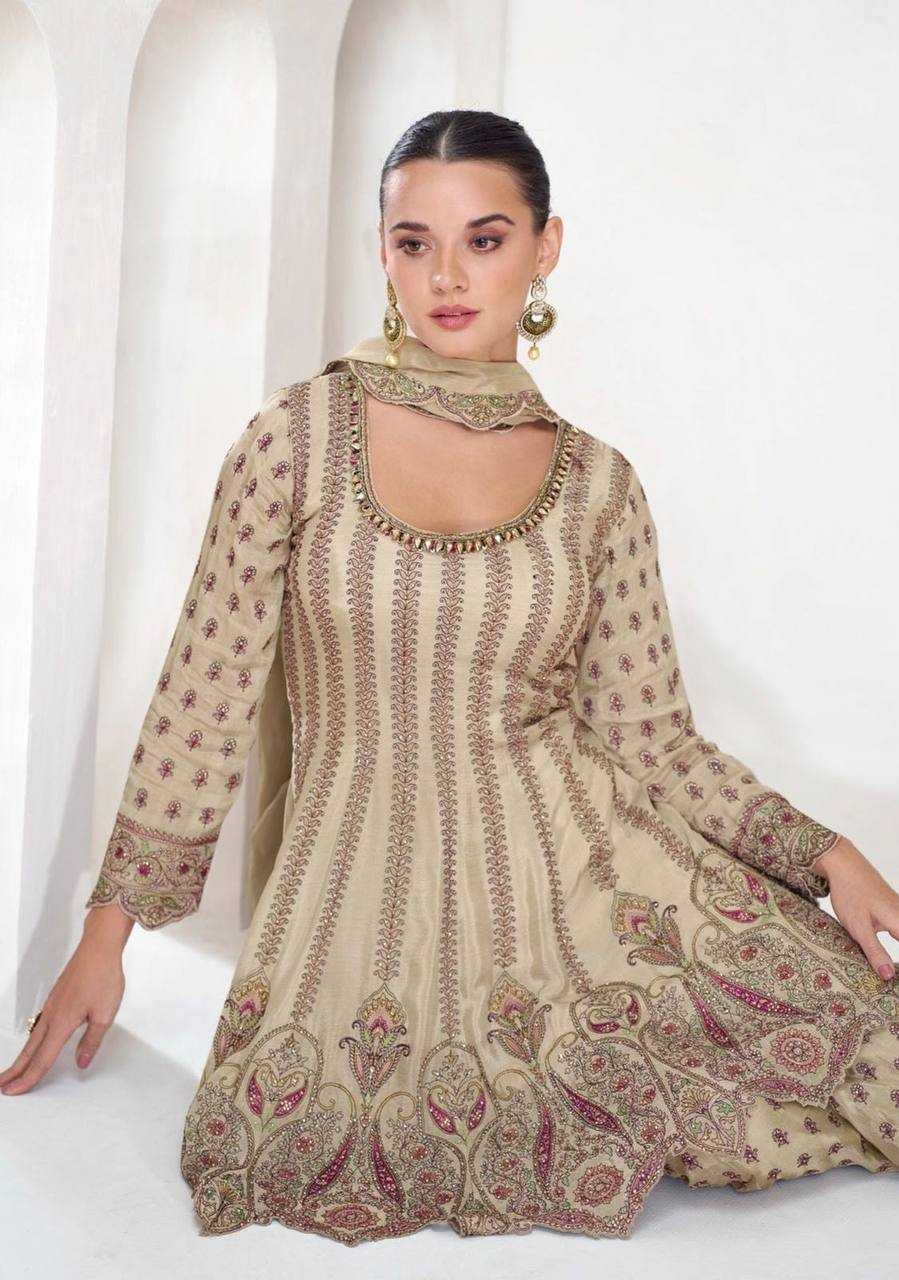 Ynf Chinon KESH546 1233 Suits & Dresses Wholesale Embroidery Suits Palazzo Suit Manufacturer