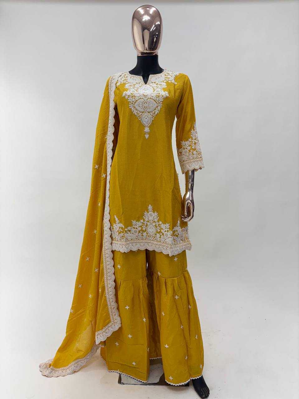 Ynf Chinon KESH546 1243 Suits & Dresses Wedding Collections Wholesale Palazzo Suit Haldi Outfits Manufacturer