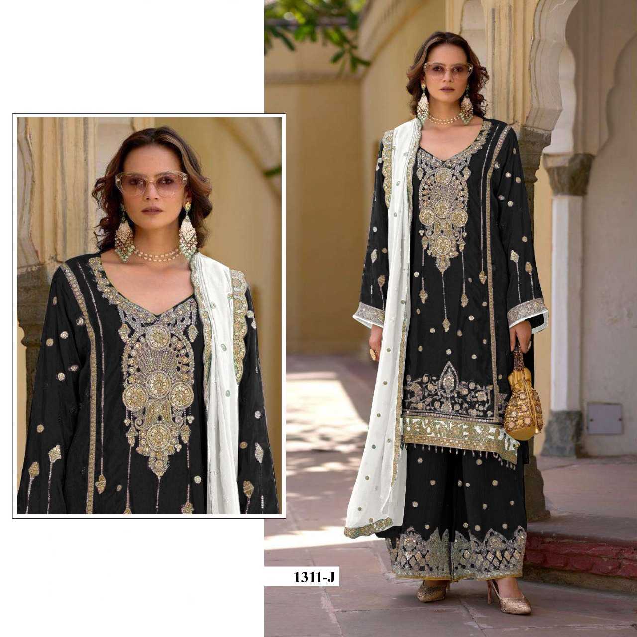 Ynf Chinon RIN197 4878 Suits & Dresses Wholesale Embroidery Suits Party wear suits Designer Suits Manufacturer
