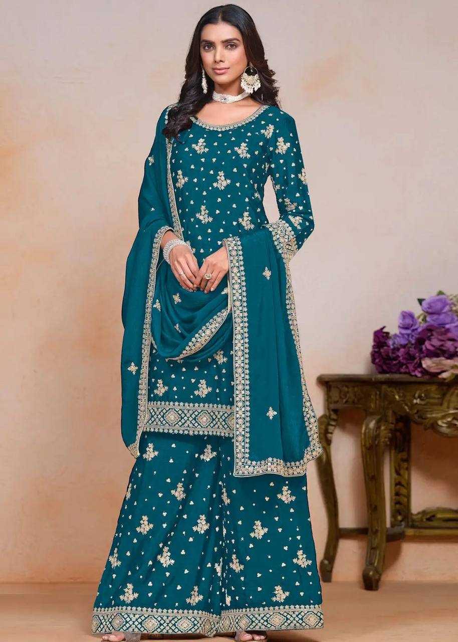 Ynf Chinon Silk KESH533 5066 Suits & Dresses Wholesale Sharara Salwar Suits Embroidery Suits Party Wear Dresses Manufacturer