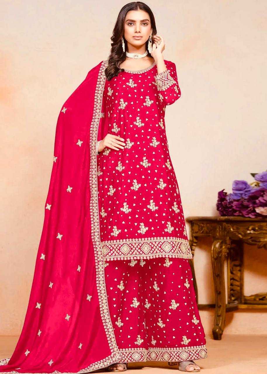 Ynf Chinon Silk KESH533 5066 Suits & Dresses Wholesale Sharara Salwar Suits Embroidery Suits Party Wear Dresses Manufacturer