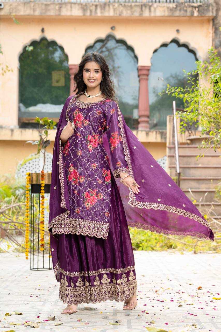 Ynf Chinon Silk KESH533 5085 Suits & Dresses Wholesale Ladies Suits Embroidery Suits Party Wear Dresses Manufacturer