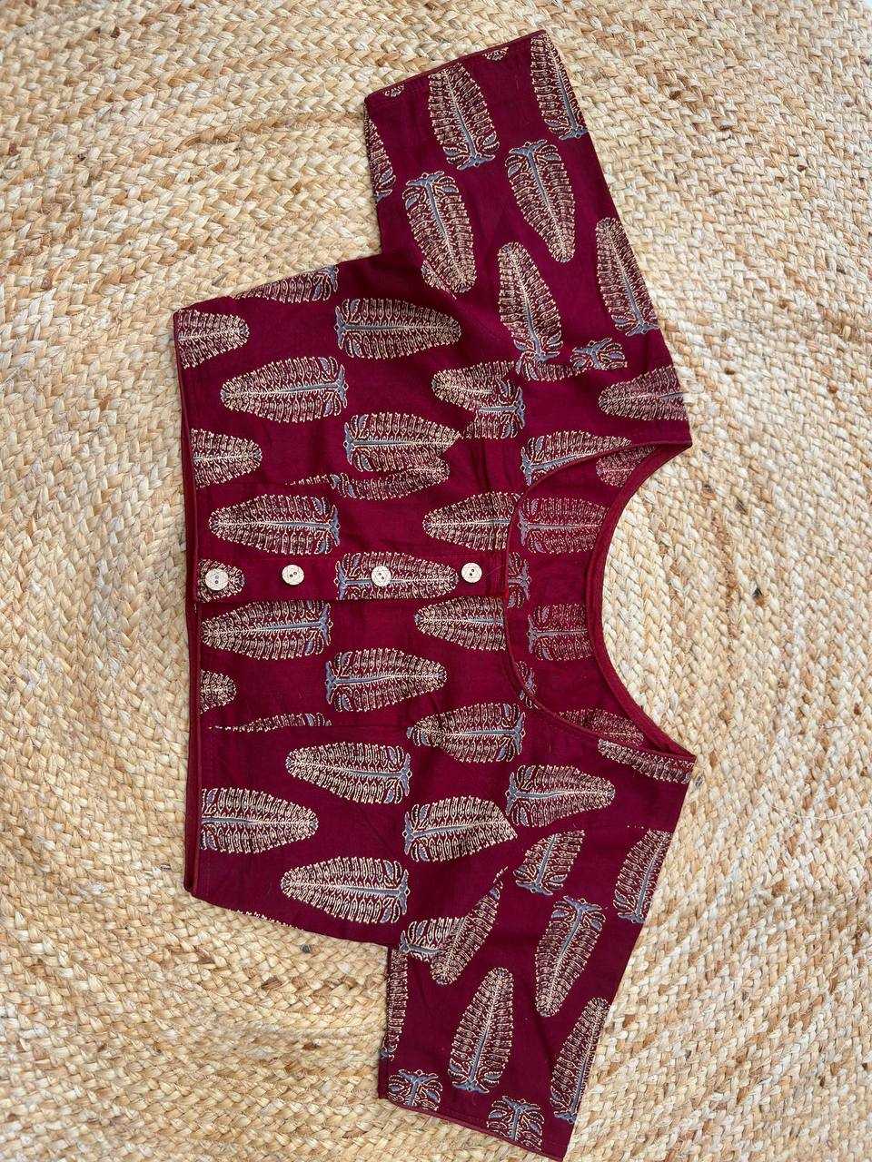 Ynf Cotton KESH437 JUMIA Readymade Blouses Wholesale Printed Blouse Designer Blouse Cotton Blouse Manufacturer