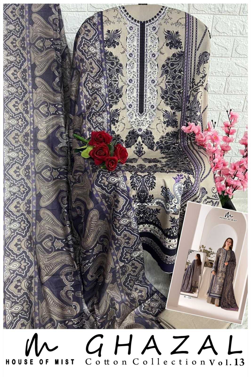 Ynf Cotton KESH444 HOUSE OF MIST Suits & Dresses Wholesale Cotton Suits Party wear suits Designer Suits Manufacturer