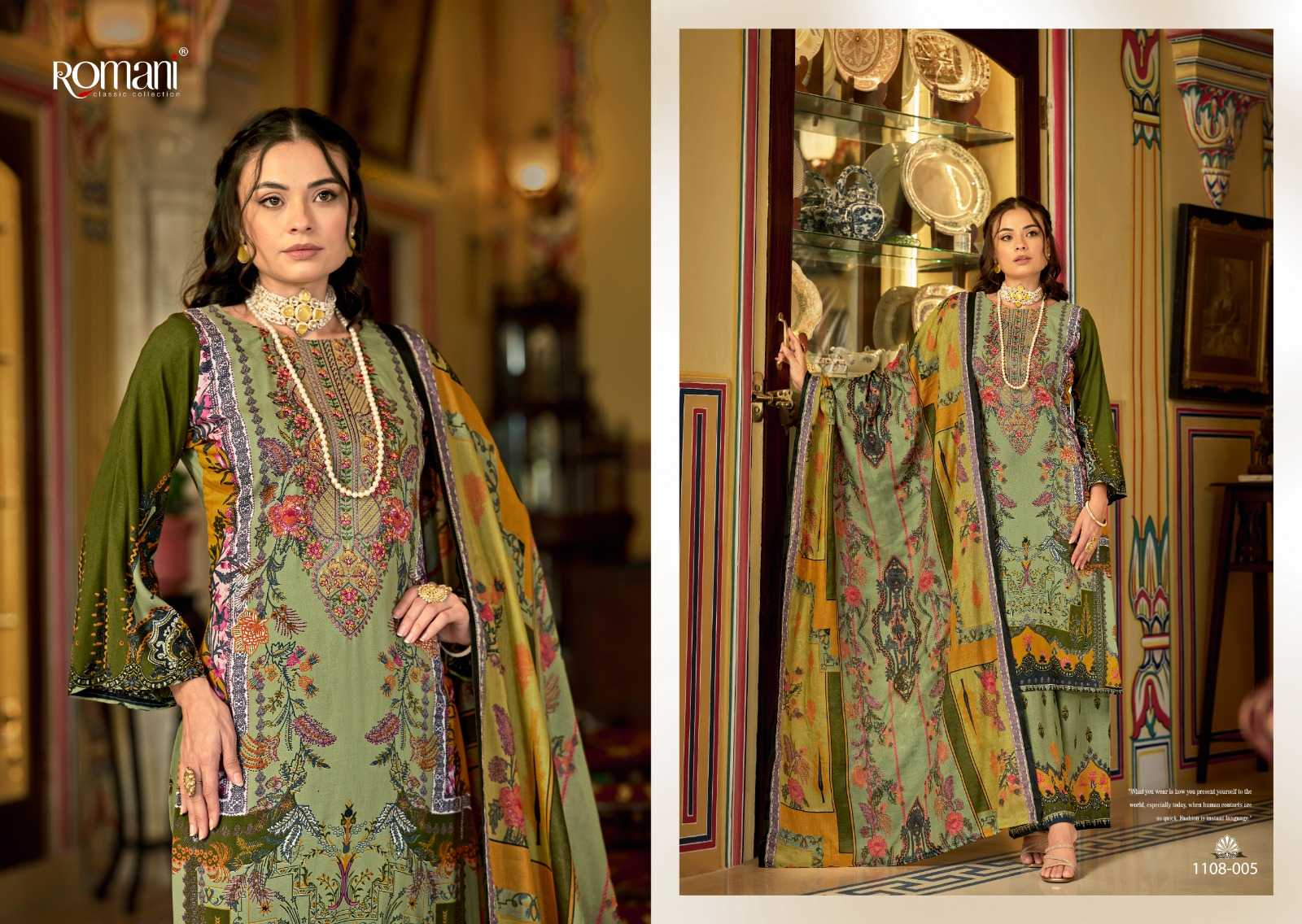 Ynf Cotton KESH444 MAHIRA VOL 2 by ROMANI Suits & Dresses Wholesale Printed Suits Cotton Suits Designer Suits Manufacturer