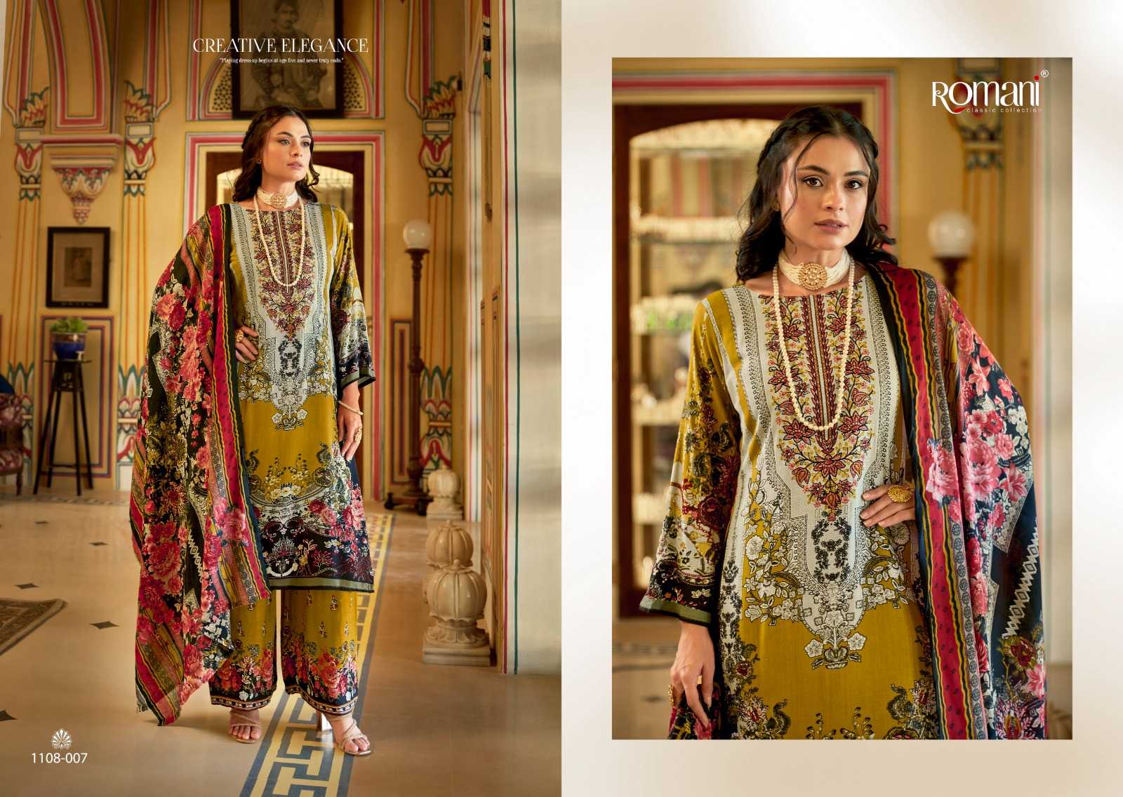Ynf Cotton KESH444 MAHIRA VOL 2 by ROMANI Suits & Dresses Wholesale Printed Suits Cotton Suits Designer Suits Manufacturer