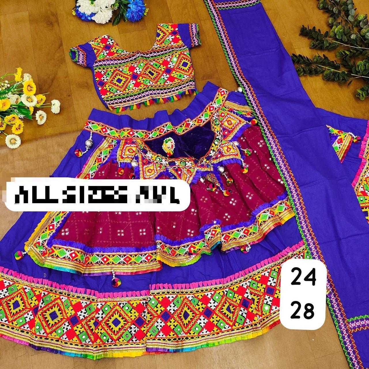 Ynf Cotton RIN235 MIRAR BORDER Kids Wear Festive Collections Wholesale Kids Lehenga Kids Lehenga Choli Kids Navratri Outfits Manufacturer