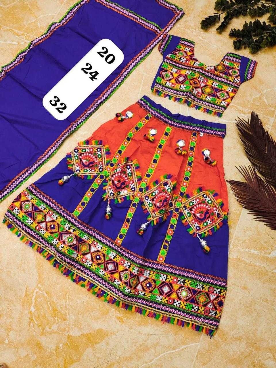 Ynf Cotton RIN235 Traditional Kids Wear Festive Collections Wholesale Kids Lehenga Kids Lehenga Choli Kids Navratri Outfits Manufacturer