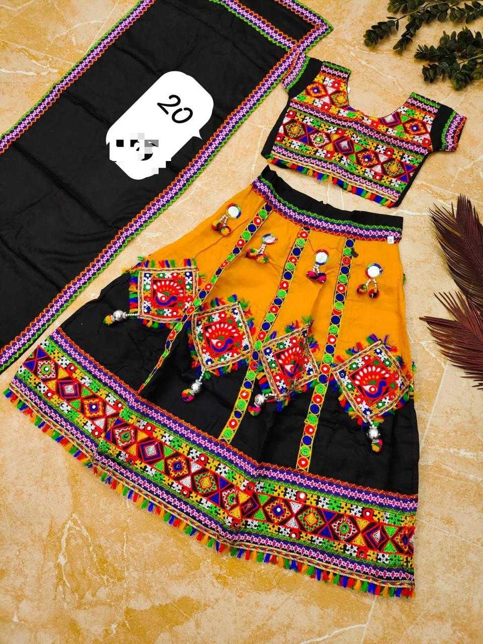 Ynf Cotton RIN235 Traditional Kids Wear Festive Collections Wholesale Kids Lehenga Kids Lehenga Choli Kids Navratri Outfits Manufacturer