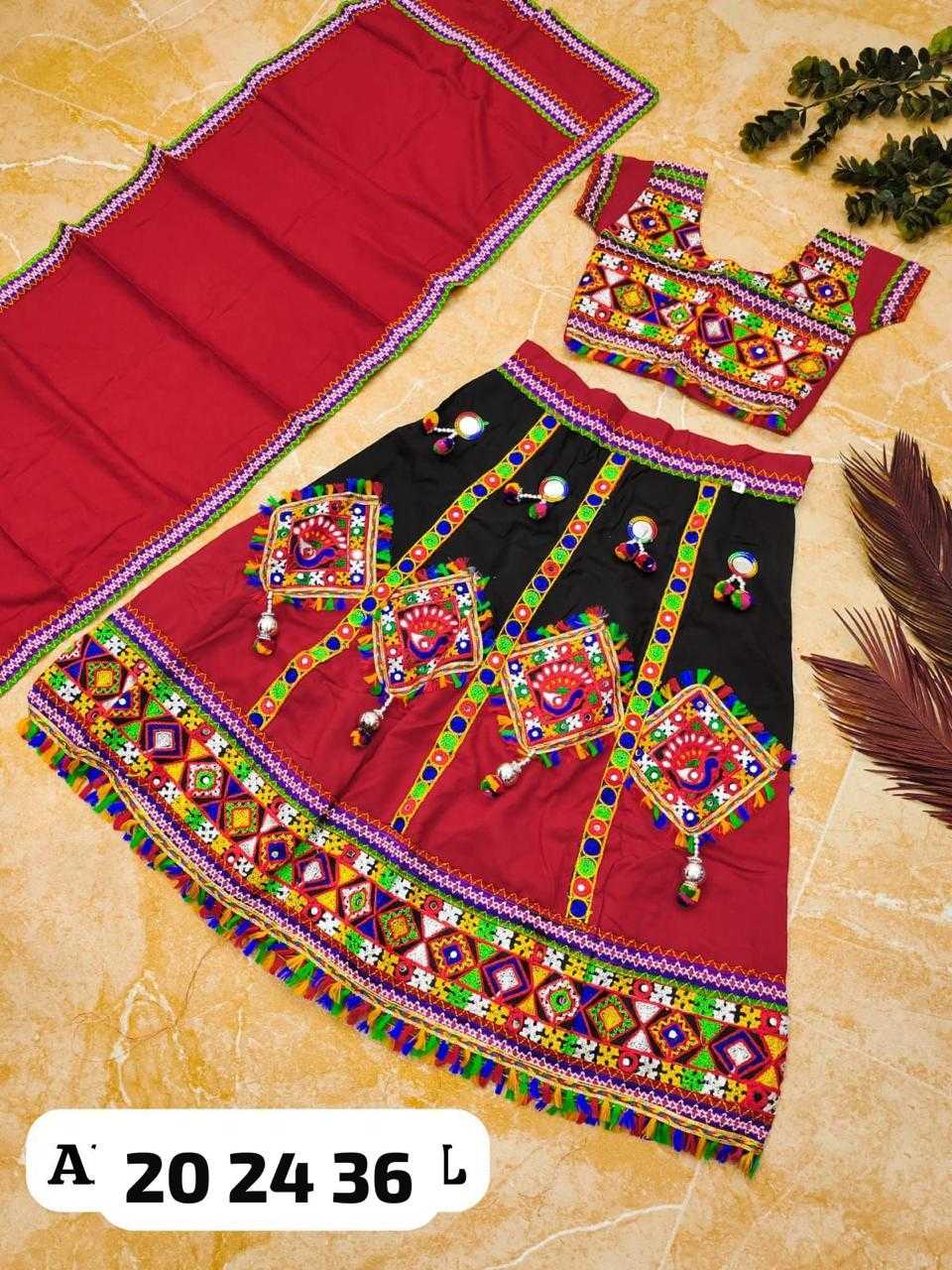 Ynf Cotton RIN235 Traditional Kids Wear Festive Collections Wholesale Kids Lehenga Kids Lehenga Choli Kids Navratri Outfits Manufacturer