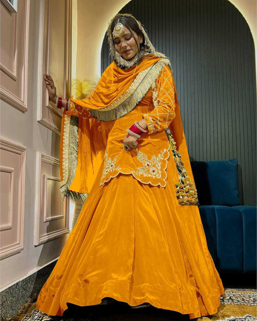 Ynf Crepe Silk KESH528 448 Suits & Dresses Wedding Collections Festive Collections Wholesale Embroidery Suits Ladies Silk Suit Zari Work Suit Manufacturer