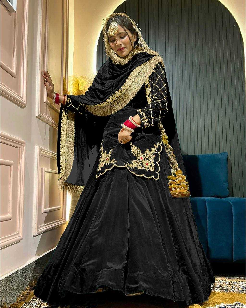 Ynf Crepe Silk KESH528 448 Suits & Dresses Wedding Collections Festive Collections Wholesale Embroidery Suits Ladies Silk Suit Zari Work Suit Manufacturer
