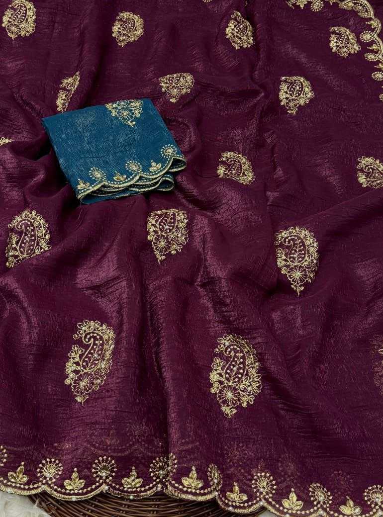Ynf Crunchi RIN171 904 Sarees Wholesale Party Wear Sarees Fancy Sarees Silk Sarees Manufacturer