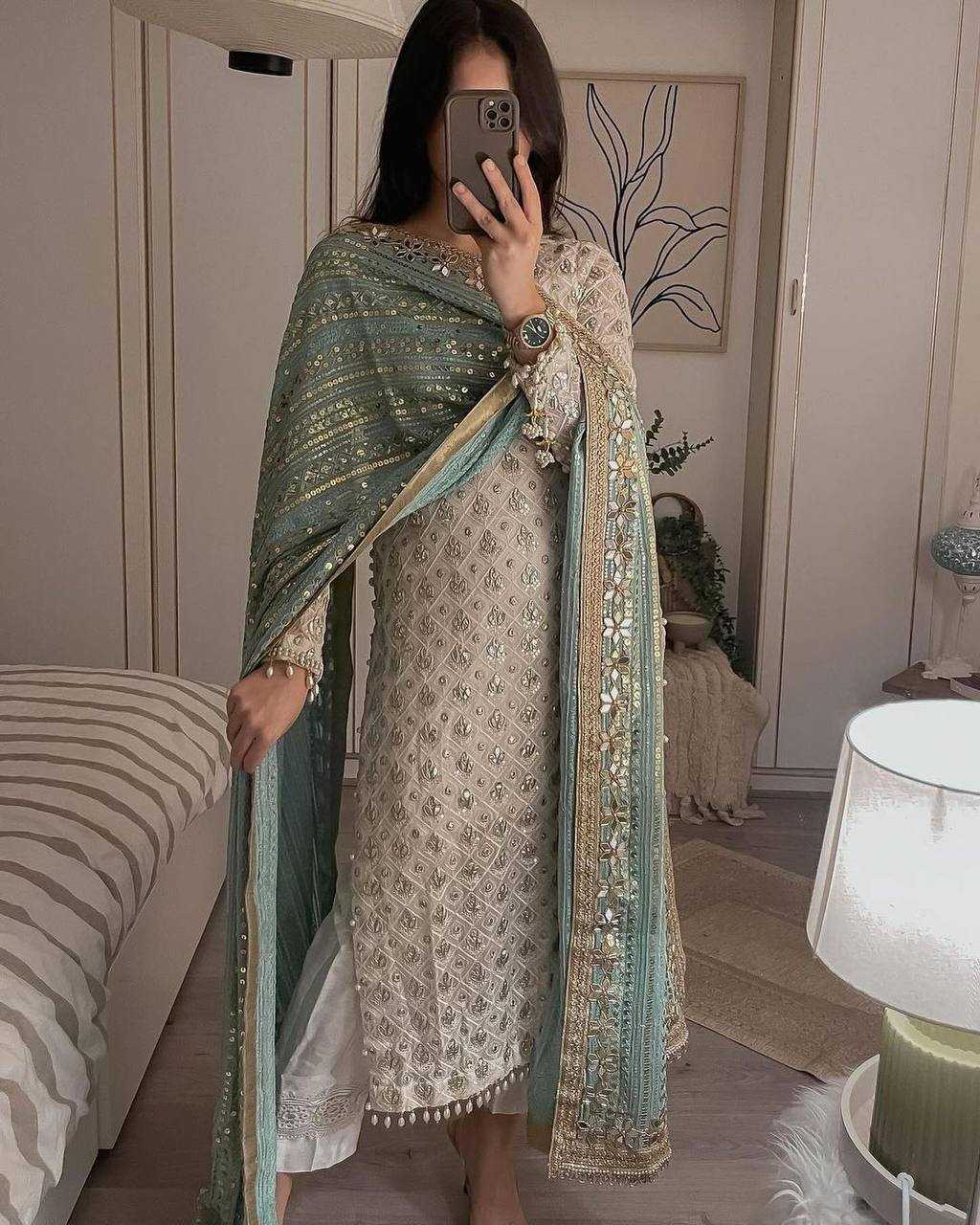 Ynf Faux Georgette KESH533 1345 Suits & Dresses Plus Size Collections Wholesale Ladies Suits Embroidery Suits Party wear suits Wedding Suits Manufacturer