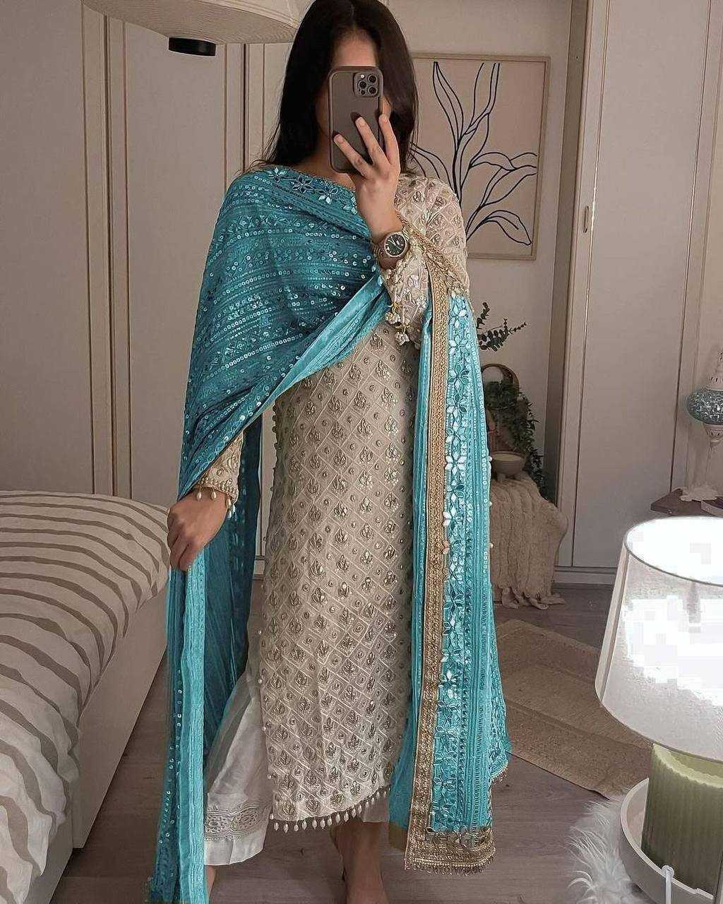 Ynf Faux Georgette KESH533 1345 Suits & Dresses Plus Size Collections Wholesale Ladies Suits Embroidery Suits Party wear suits Wedding Suits Manufacturer