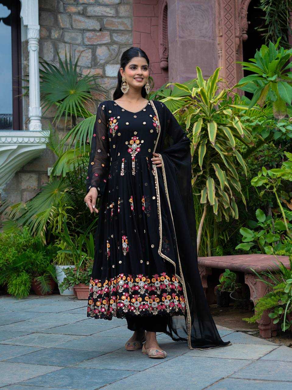 Ynf Faux Georgette RIN197 4882 1601-A Suits & Dresses Wholesale Embroidery Suits Party wear suits Designer Suits Manufacturer