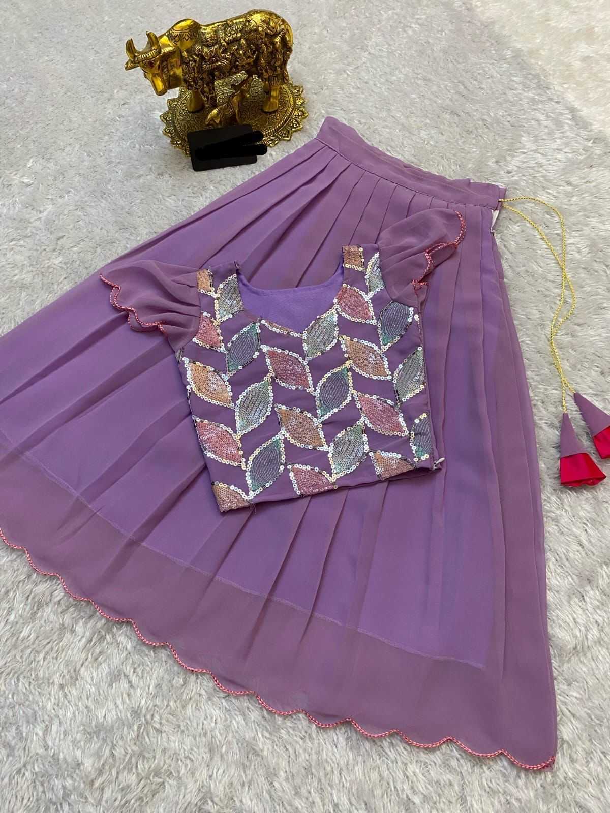 Ynf Georgette KESH493 crop top Kids Wear Wholesale Kids Lehenga Kids Lehenga Choli Baby Girl Lehenga Manufacturer
