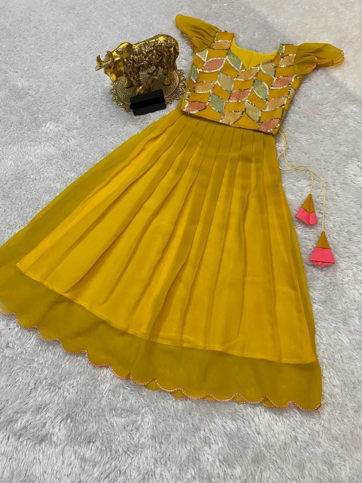 Ynf Georgette KESH493 crop top Kids Wear Wholesale Kids Lehenga Kids Lehenga Choli Baby Girl Lehenga Manufacturer