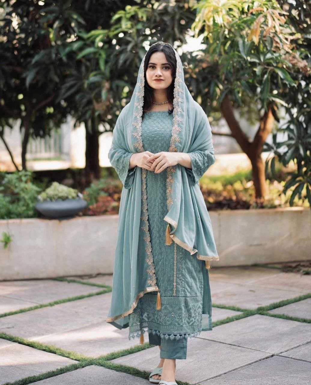 Ynf Georgette KESH529 RAVINA Suits & Dresses Wholesale Ladies Suits Embroidery Suits Wedding Suits Manufacturer