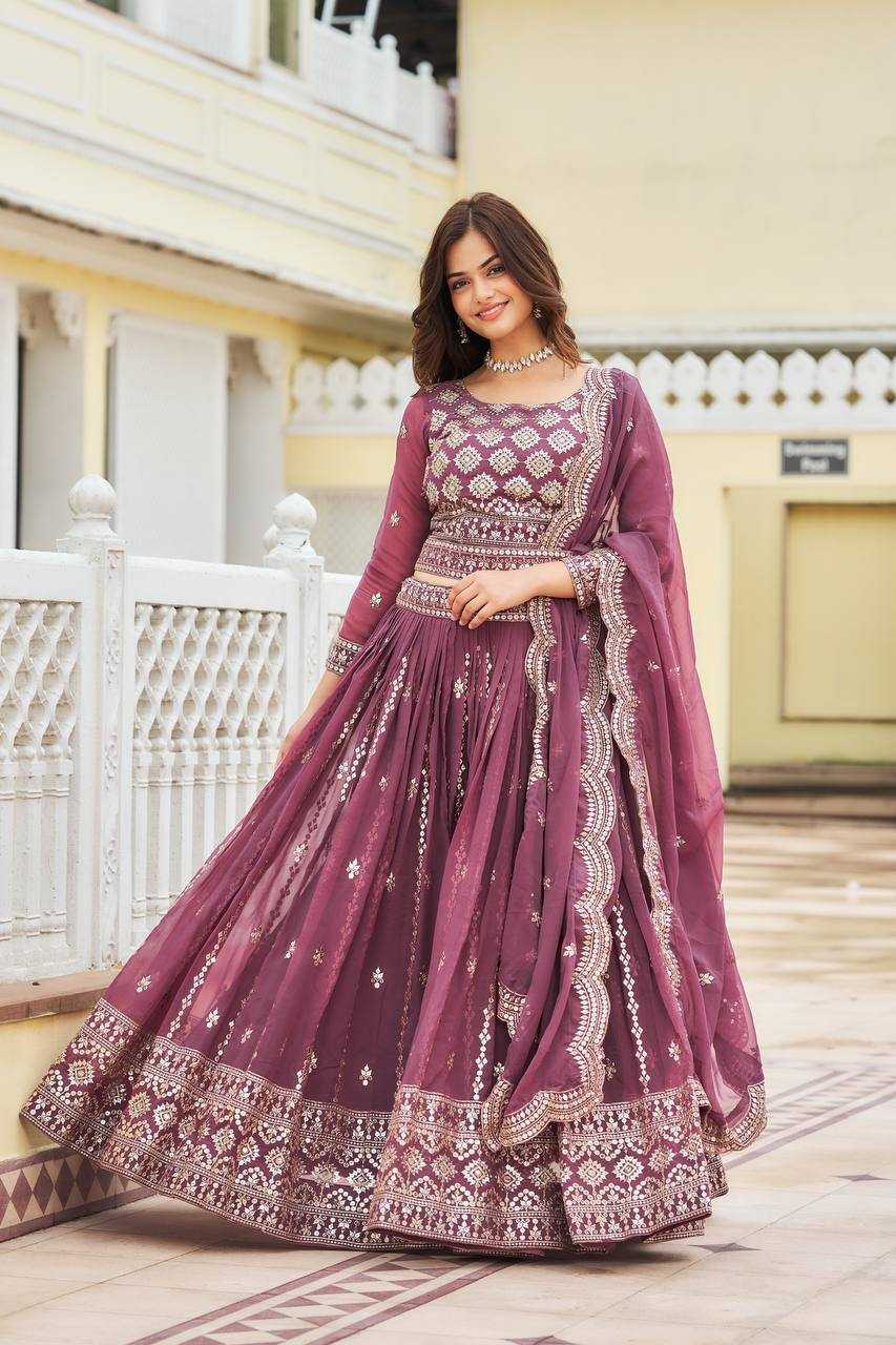 Ynf Georgette RIN131 03 Lehengas Wholesale Traditional Lehenga Embroidered Lehenga Georgette Lehenga Manufacturer