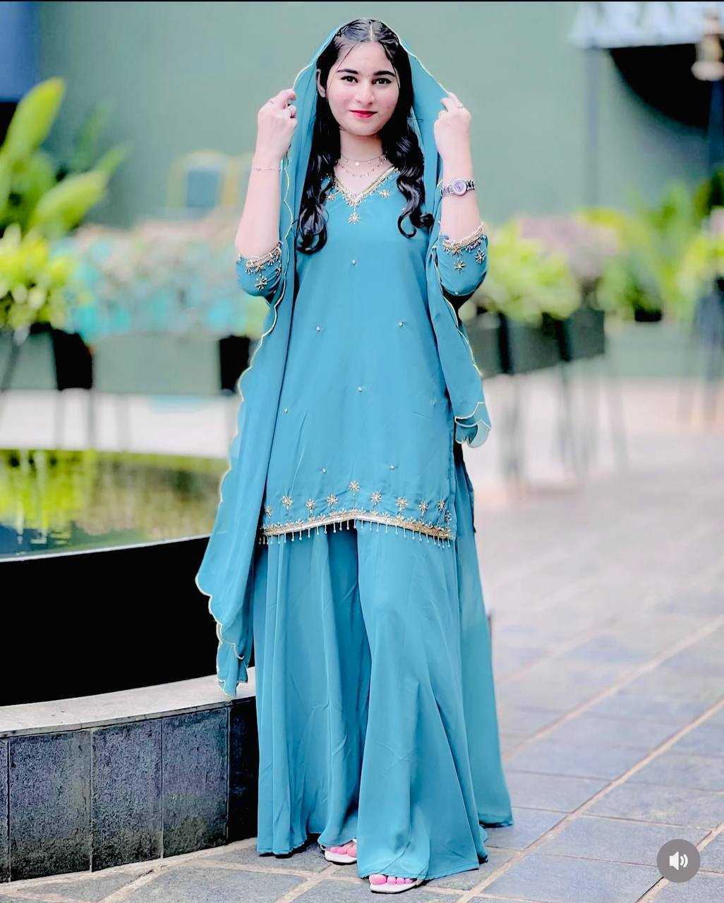 Ynf Georgette RIN197 4883 Suits & Dresses Wholesale Party wear suits Bridal Suits Designer Suits Manufacturer