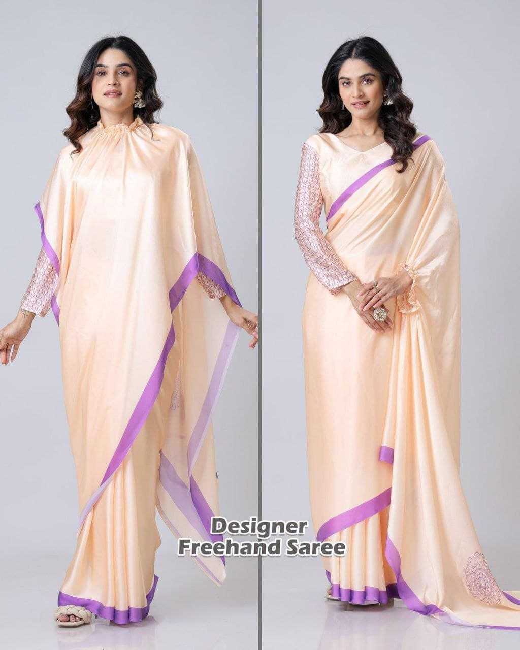 Ynf Georgette RIN216 freehand Sarees Wholesale Designer Sarees Ready To Wear Sarees Manufacturer