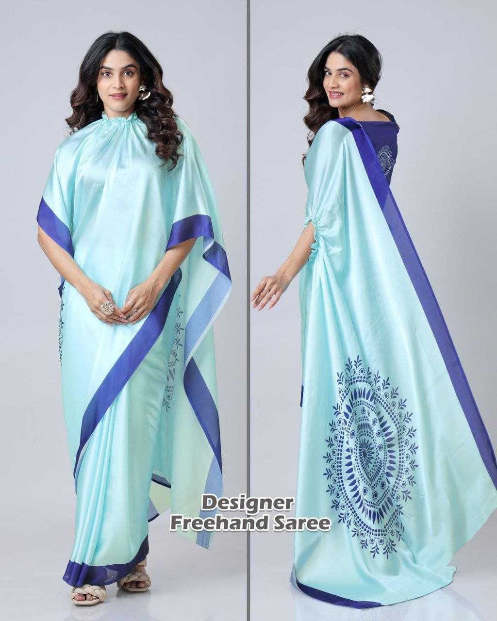 Ynf Georgette RIN216 freehand Sarees Wholesale Designer Sarees Ready To Wear Sarees Manufacturer