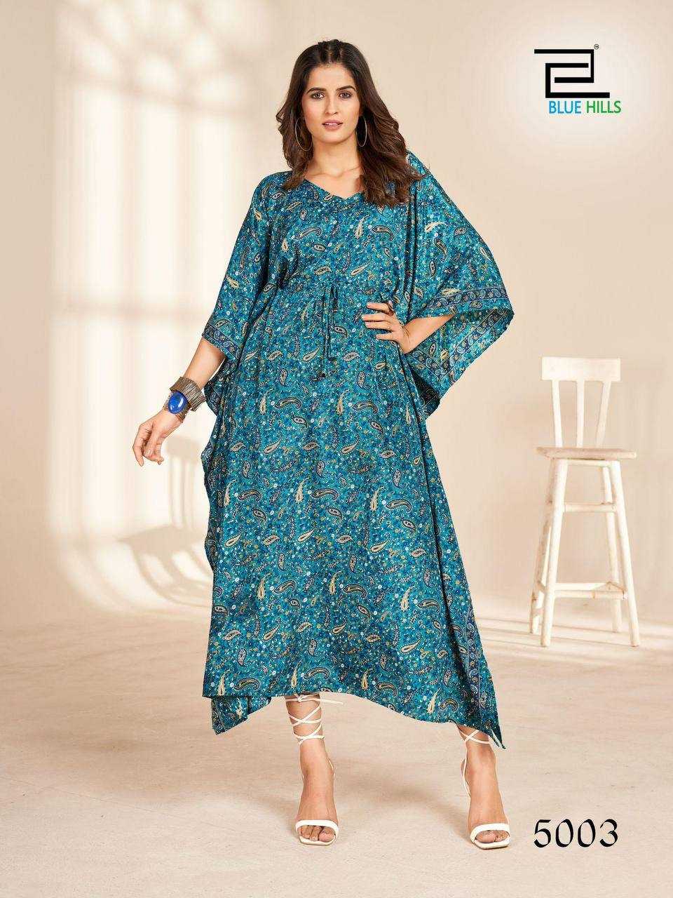 Ynf Heavy Crepe RIN125 Kaftan vol 2.0 Kurti Wholesale Kaftan Kurtis Manufacturer