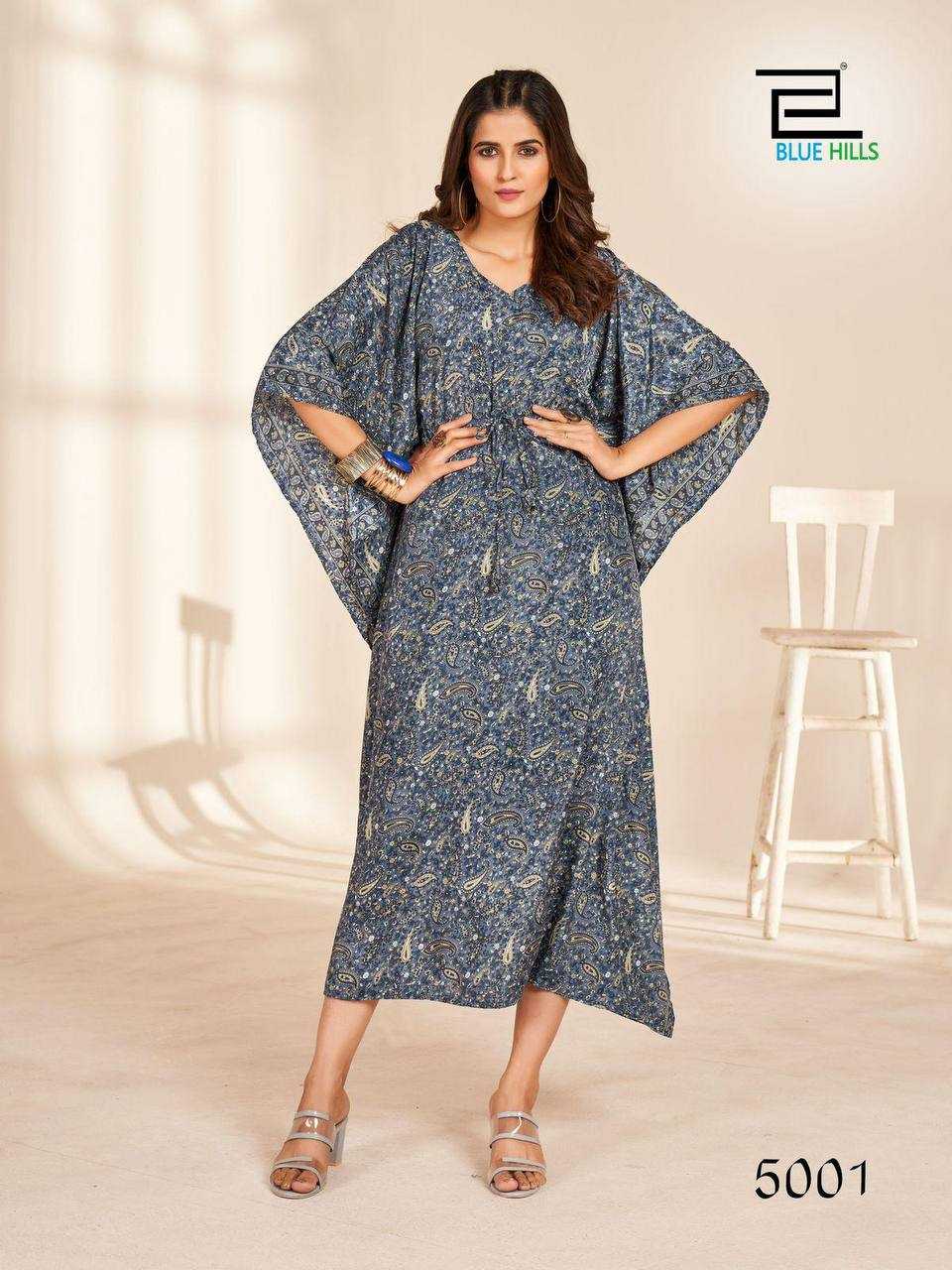 Ynf Heavy Crepe RIN125 Kaftan vol 2.0 Kurti Wholesale Kaftan Kurtis Manufacturer