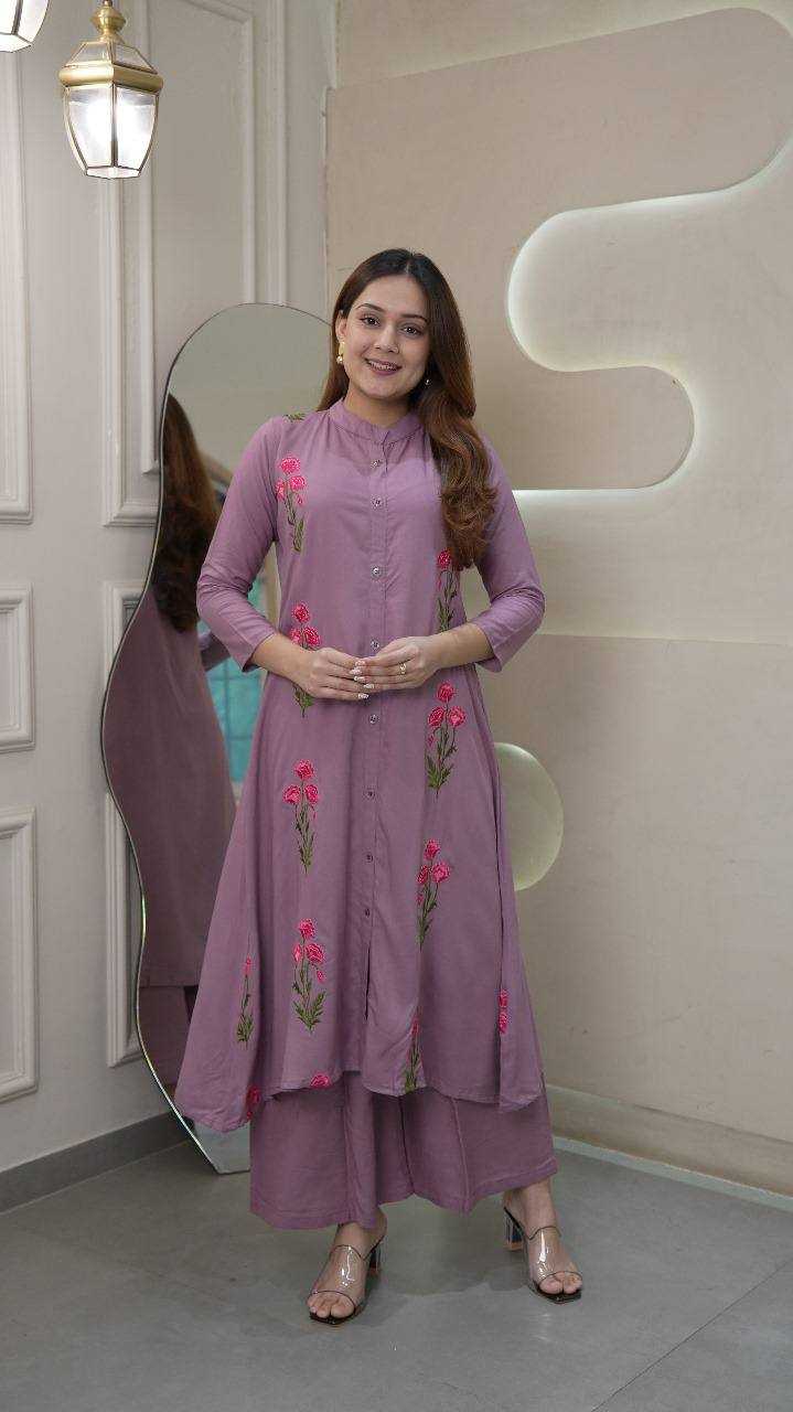 Ynf Heavy Rayon RIN125 Stylo Kurti Wholesale Embroidered Kurtis Kurti With Palazzo Manufacturer
