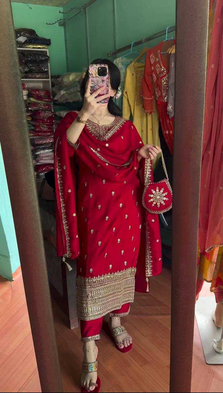 Ynf Heavy Roman Silk KESH533 5075 Suits & Dresses Wholesale Ladies Suits Embroidery Suits Party wear suits Manufacturer