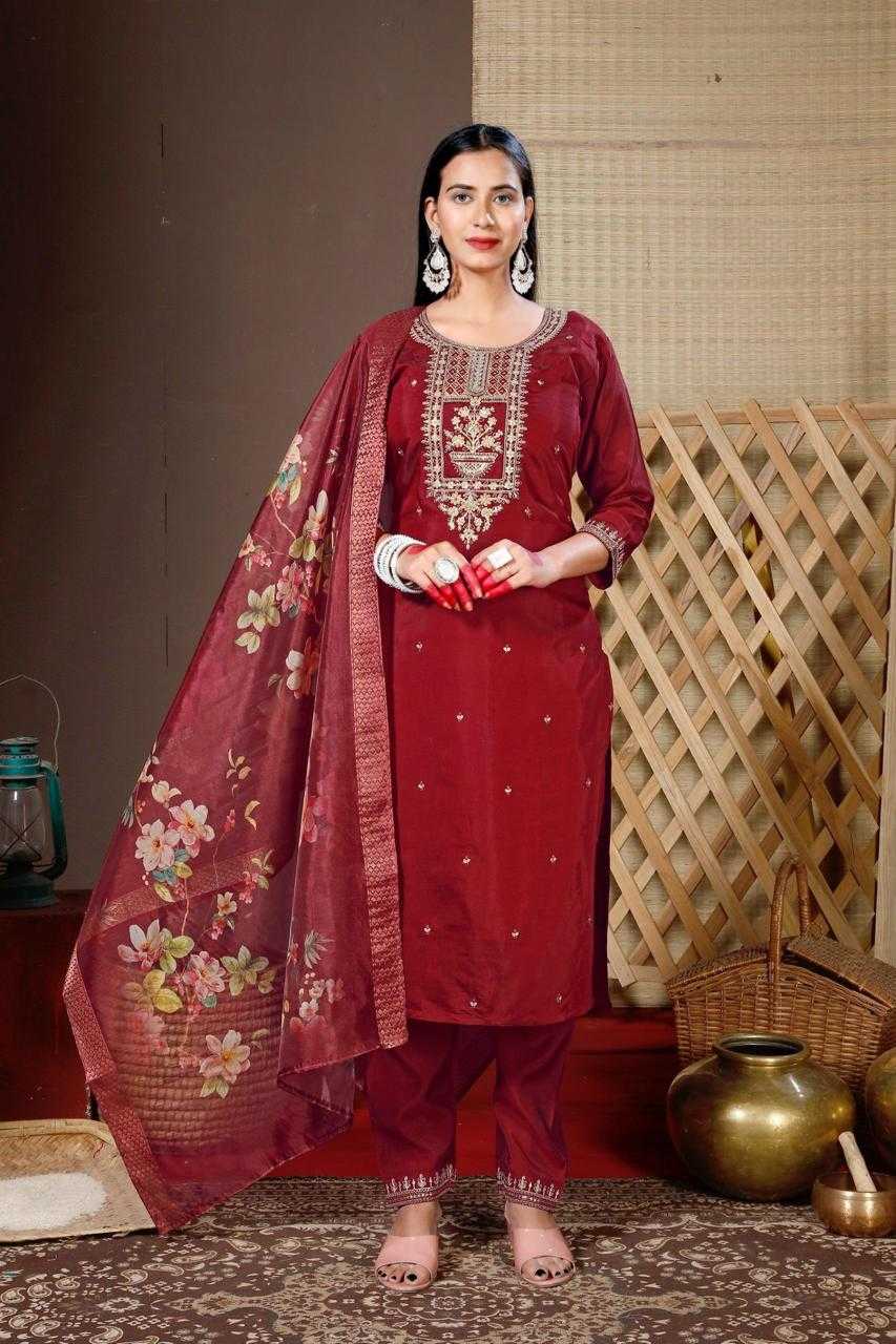 Ynf Heavy Roman Silk RIN190 ANTIQUE Setwise Collections Wholesale Dresses & Suits Catalogs Manufacturer