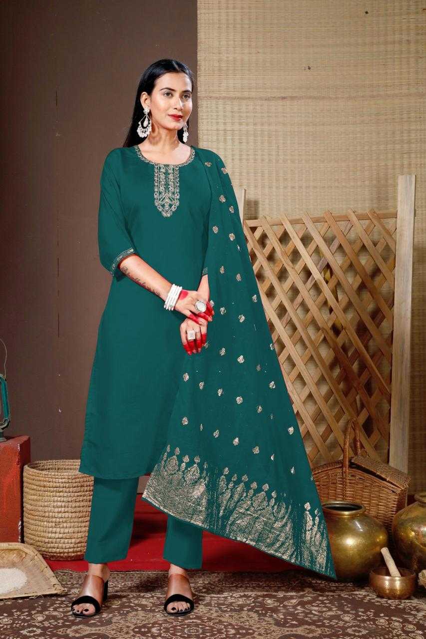 Ynf Heavy Roman Silk RIN190 PAVISHKA Setwise Collections Wholesale Dresses & Suits Catalogs Manufacturer