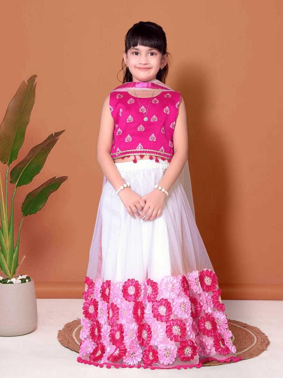 Ynf Net RIN222 112 Kids Wear Wholesale Kids Lehenga Kids Lehenga Choli Baby Girl Lehenga Manufacturer