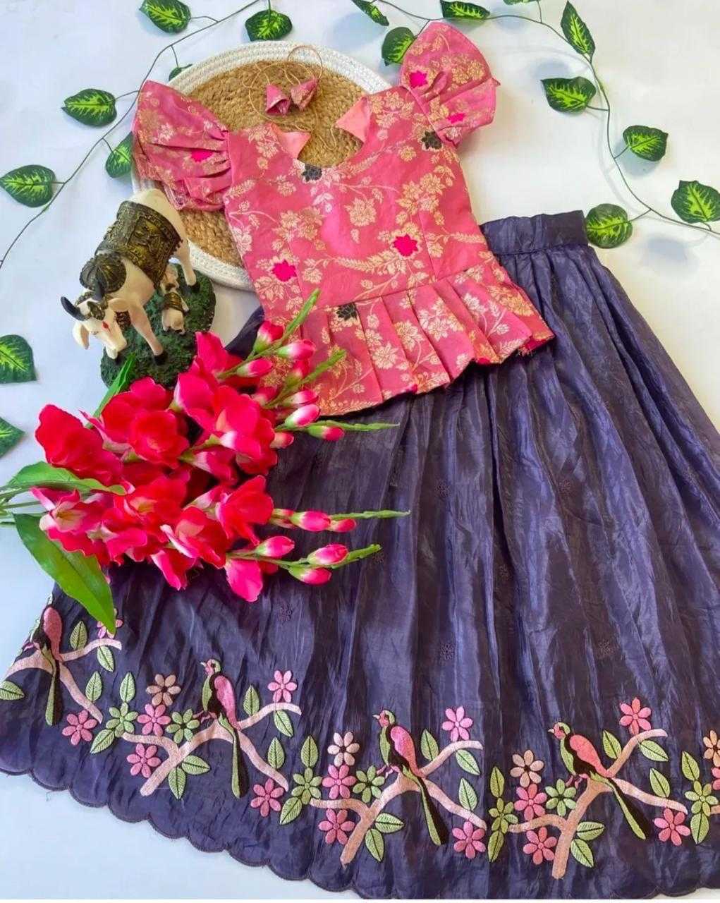 Ynf Nylon KESH503 8077 Kids Wear Wholesale Kids Lehenga Kids Lehenga Choli Baby Girl Lehenga Manufacturer