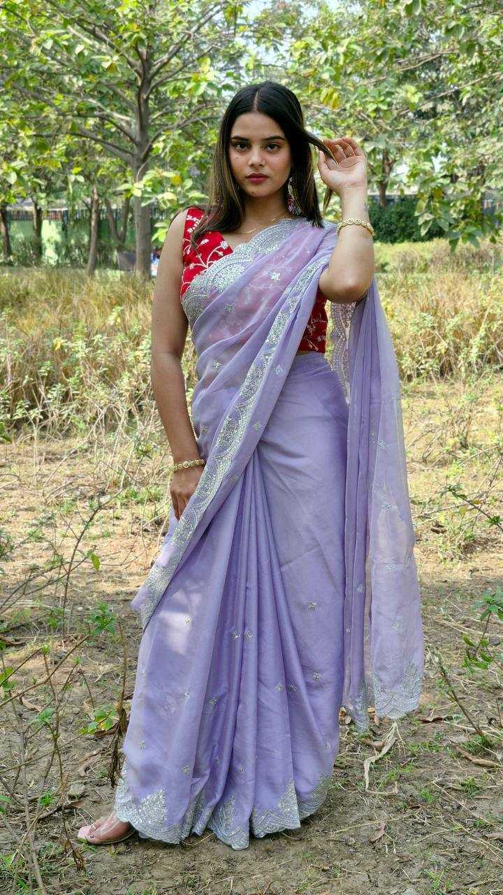 Ynf Organza Silk KESH533 5035 Sarees Wholesale Party Wear Sarees Fancy Sarees Sequence Sarees Embroidered Sarees Cutwork Saree Manufacturer