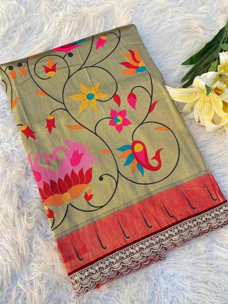Ynf Paithani Silk KESH249 Renuka lace Silk Sarees Wholesale Paithani Sarees Designer Silk Sarees Zari Border Silk Sarees Manufacturer