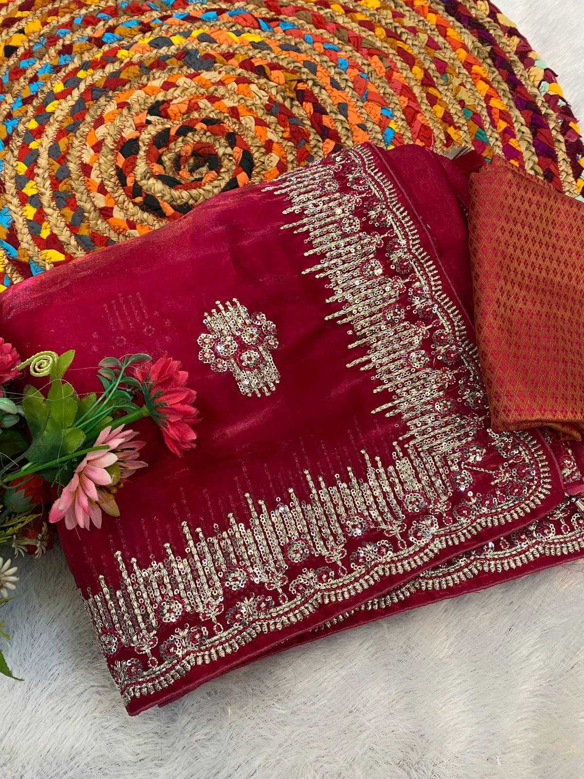 Ynf Pure Silk RIN164 Jimmy Choo Silk Sarees Wholesale Party Wear Silk Sarees Designer Silk Sarees Silk Sarees For Weddings Manufacturer
