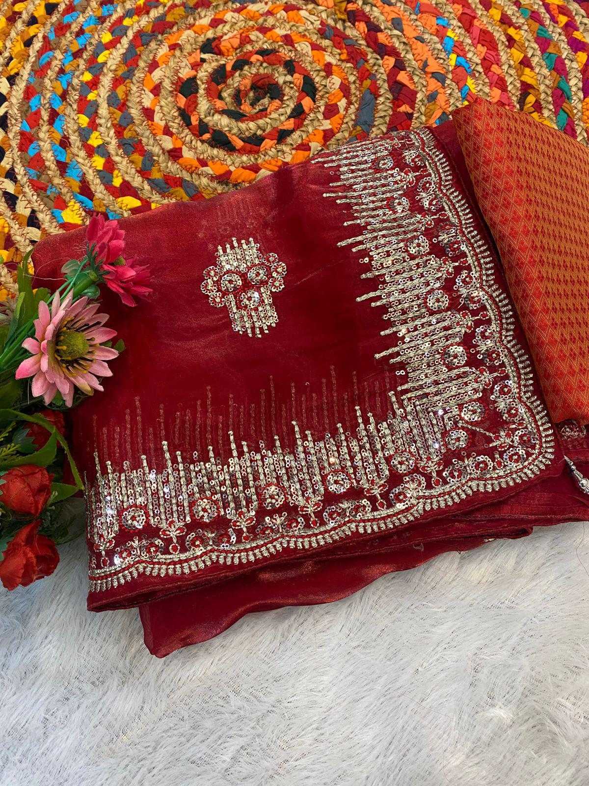 Ynf Pure Silk RIN164 Jimmy Choo Silk Sarees Wholesale Party Wear Silk Sarees Designer Silk Sarees Silk Sarees For Weddings Manufacturer
